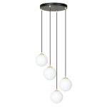Emibig Lampa Wisząca Royal Stal Czarny | Nadaje Się Do 4x E14 - Max 10W