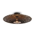 Good&Mojo Lampa sufitowa Kalimantan Bambus Czarny M | Nadaje Się Do 1x E27 