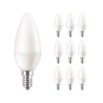 Opakowanie 10x Philips Corepro LED Świeca E14 Matowy 7W 806lm – 827 Bardzo Ciepła Biel – Zamienne 60W