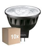 Opakowanie 10x Philips Master LED Spot GU5.3 MR16 6.7W 460lm 24D - 940 Zimna Biel | Najlepsze renderowanie kolorów - Ściemnianie - Zamienne 35W