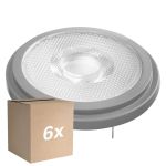 Opakowanie 6x Ledvance Superior LED Spot Reflektor G53 AR111 7.4W 450lm 24D - 927 Bardzo Ciepła Biel | Najlepsze renderowanie kolorów - Ściemnianie - Zamienne 50W