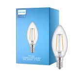 Philips Corepro LED Świeca E14 Włókno Przezroczysty 2W 250lm – 827 – Bardzo Ciepła Biel | Zamienne 25W