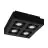 Eglo Sufit Spot Mendoza Stal Czarny 18.8W 1380lm - 830 Ciepła Biel | Ściemnianie - Nadaje Się Do GU10
