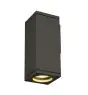 SLV Theo Światło Ścienne Aluminium Szary Plac | Zewnętrzna - IP44 - Nadaje Się Do 1x GU10 