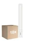 Opakowanie 10x Philips CorePro PL-L LED Żarówka EM/Mains 12W - 840 Zimna Biel | 4-Piny - Zamienne 24W